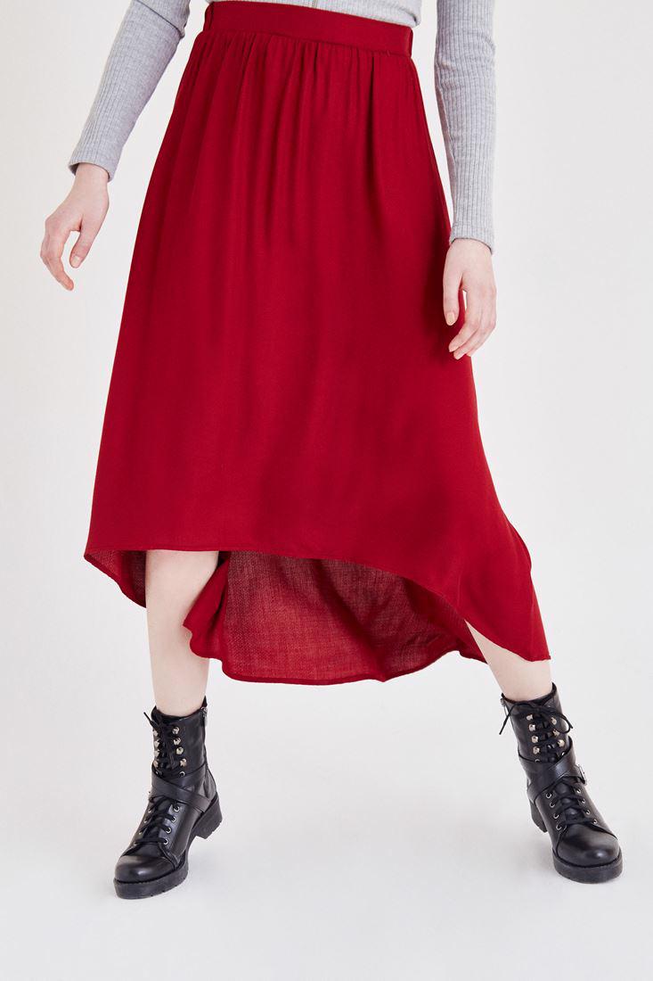 Women Bordeaux Long Skirt