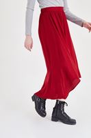 Women Bordeaux Long Skirt