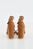Bayan Kahverengi Zımbalı Topuklu Ayakkabı