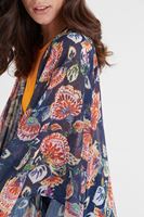Bayan Çok Renkli Püskül Detaylı Desenli Kimono