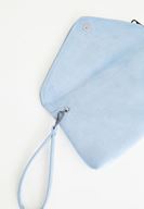 Bayan Mavi Zarf Kesim Detaylı Çanta