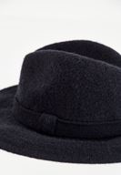 Bayan Siyah Kurdele Detaylı Şapka