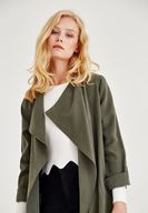 Bayan Yeşil Kol Detaylı Ceket
