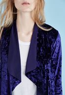 Women Purple Velvet Jacket