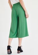 Bayan Yeşil Kısa Bol Pantolon