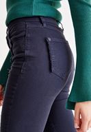 Bayan Lacivert Ultra Yüksek Bel Slim Pantolon