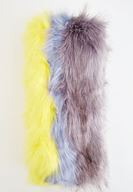 Women Mixed Long Scarf with Fur