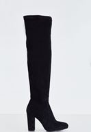 Bayan Siyah Topuklu Uzun Çizme
