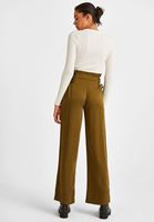 Bayan Yeşil Beli Bağlama Detaylı Bol Pantolon ( TENCEL™ )
