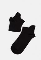 Bayan Siyah Kısa Bilek Çorap