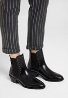 Women Black Boot with Details