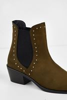 Women Green Boot with Details