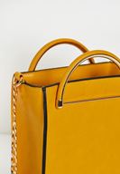 Bayan Sarı Zincir Askılı Kutu Çanta