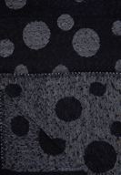 Women Black Scarf with Polka Dot Detail