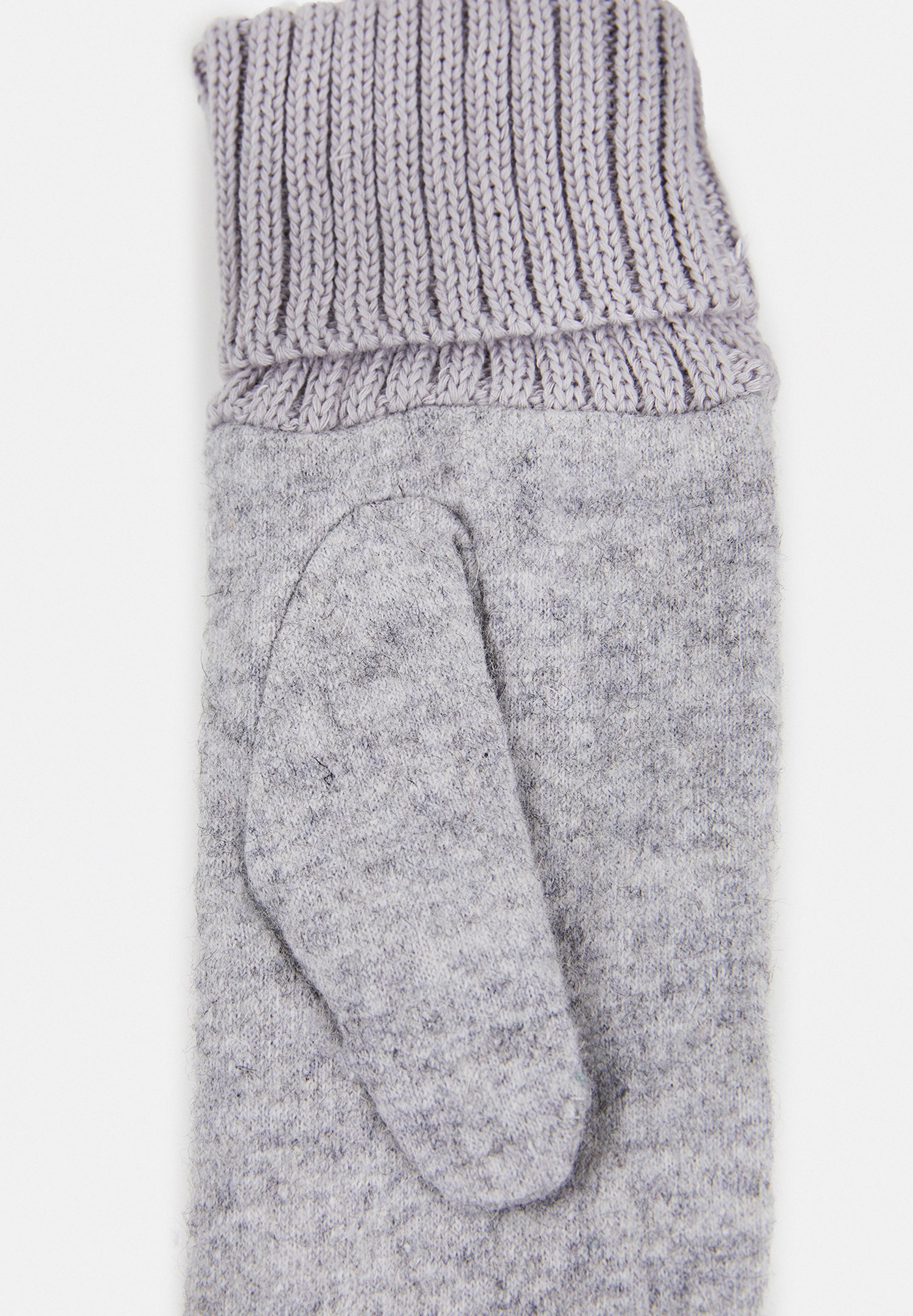 Women Grey Gloves with Elastic Detail