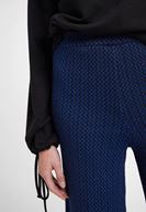 Women Navy Trousers with Shiny Detail