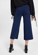 Women Navy Trousers with Shiny Detail
