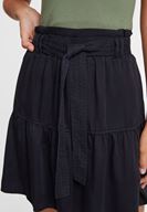 Women Black Belted Skirt