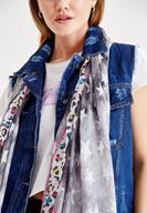Women Mixed Scarf with Star Pattern