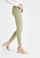 Bayan Yeşil Yumuşak Dokulu Ultra Yüksek Bel Pantolon ( MODAL )