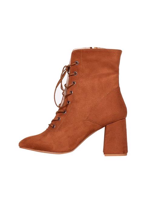  Mid Heel Lace-up Boots 