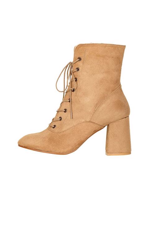  Mid Heel Lace-up Boots 