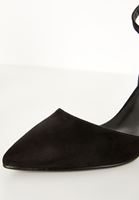Bayan Siyah Tek Bantlı Topuklu Ayakkabı