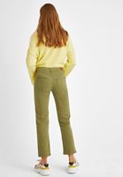 Women Green High Rise Slim Trousers