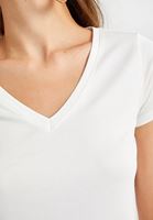 Women Cream Soft Touch T-Shirt