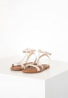 Women Ecru Flat Sandals