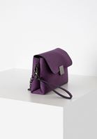 Women Purple Suede Shoulder Bag