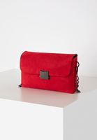 Women Red Suede Shoulder Bag