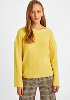 Women Yellow Pullover with Knot Details