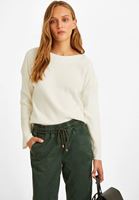 Women Cream Pullover with Knot Details