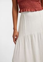 Women Beige Midi Skirt