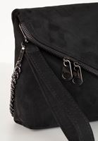 Bayan Siyah Fermuar Detaylı Askılı Çanta