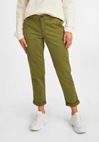 Bayan Yeşil Orta Bel Boru Paça Pantolon