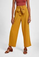 Women Yellow Belted Culotte