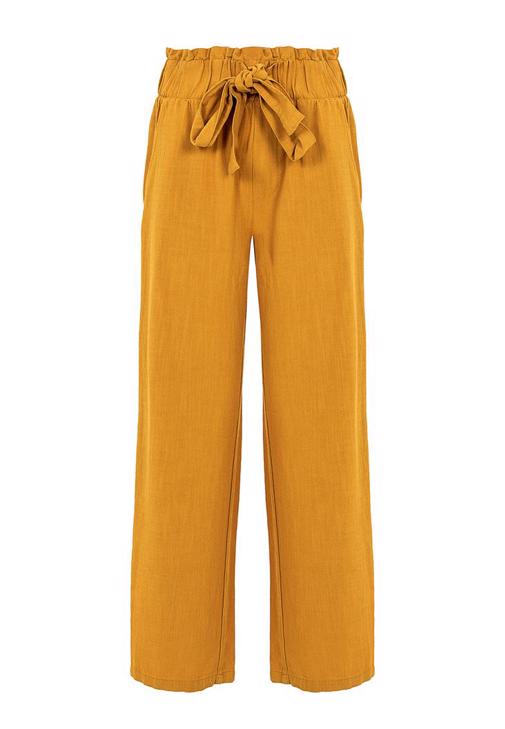 Yellow 2024 culotte pants