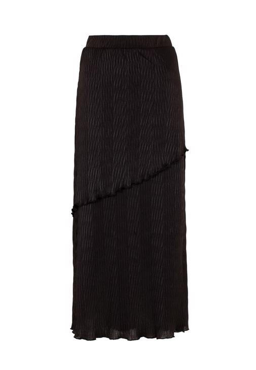 Black pleated midi outlet skirt 30