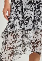 Women Mixed Printed Asymmetric Skirt