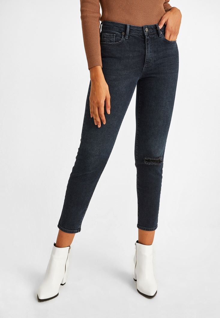 Women Grey Mid Rise Jeans