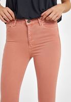 Women Pink High Rise Skinny Trousers