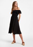 Women Black Off-Shoulder Maxi Dress