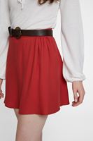 Women Red A-Line Mini Skirt