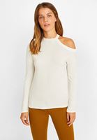 Women Cream Shoulder Detailed Blouse