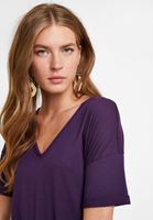 Women Purple Oversize T-Shirt