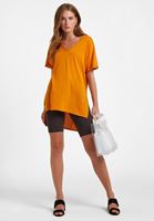 Women Orange Oversize T-Shirt