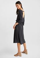 Women Black Soft Touch Dress with Back Details