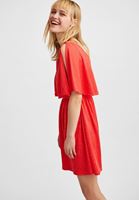 Women Red Jacquard Mini Dress